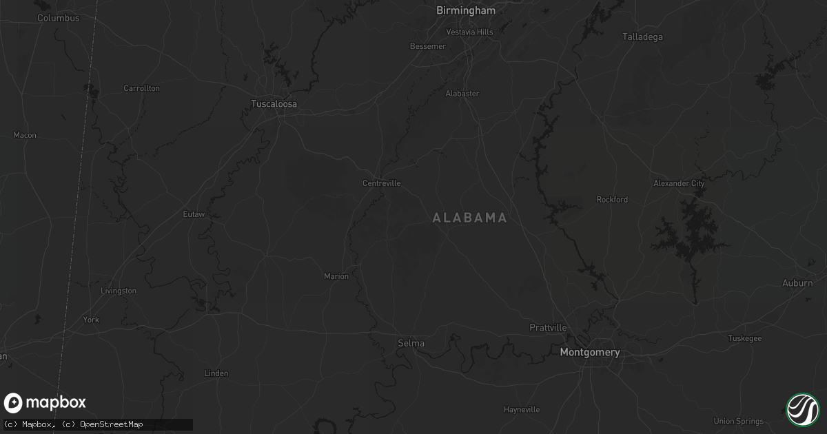 Hail map in Lawley, AL on July 6, 2026