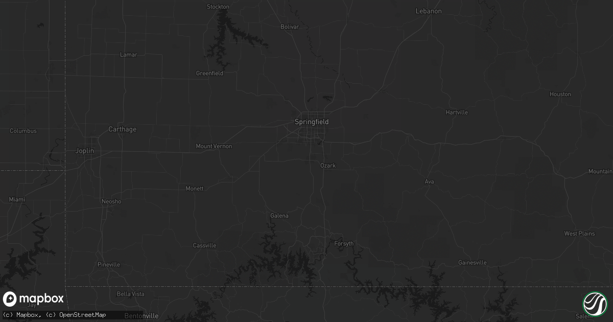 Hail map in Nixa, MO on July 6, 2026