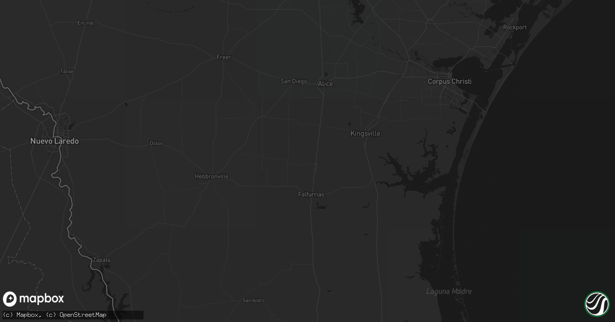 Hail map in Premont, TX on July 6, 2026
