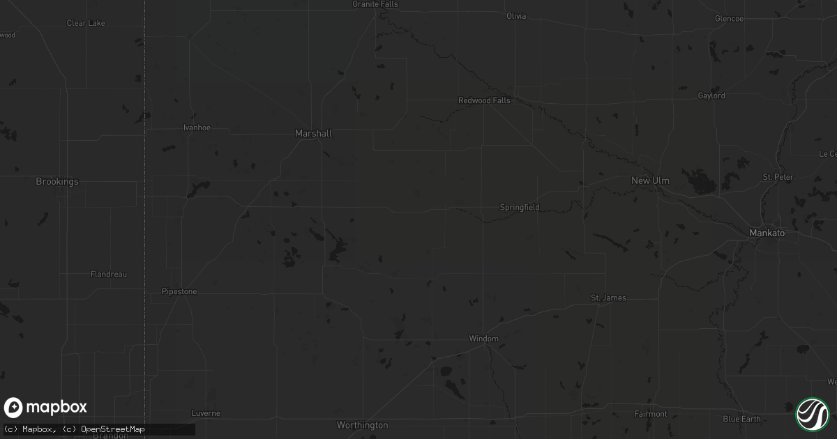 Hail map in Revere, MN on July 6, 2026