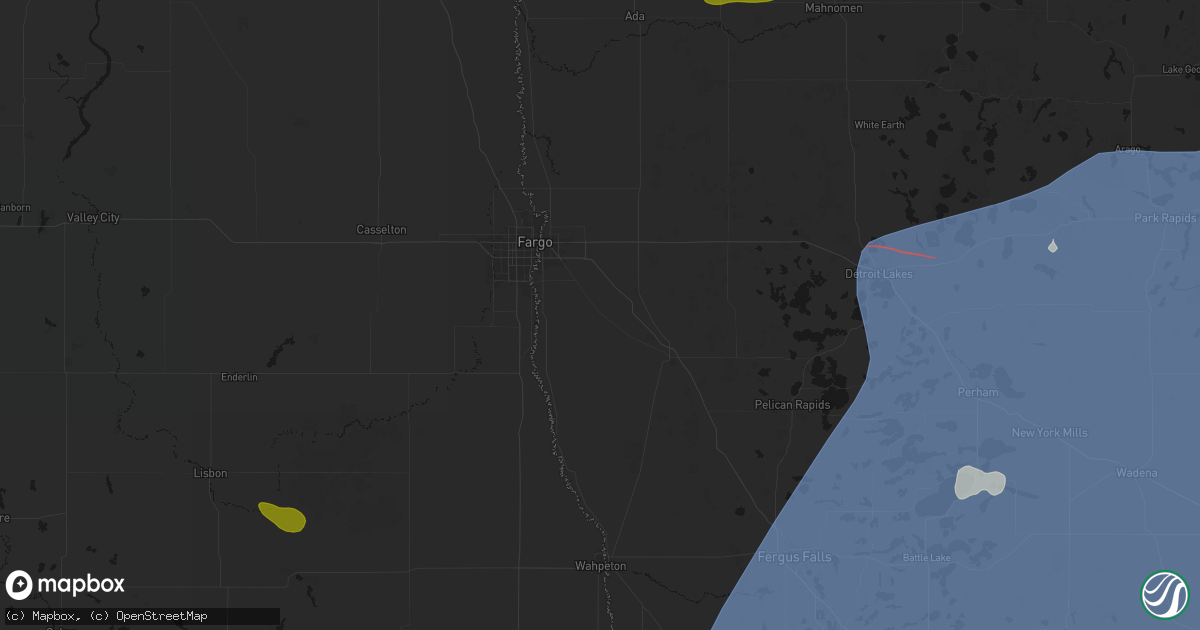Hail map in Sabin, MN on July 6, 2026