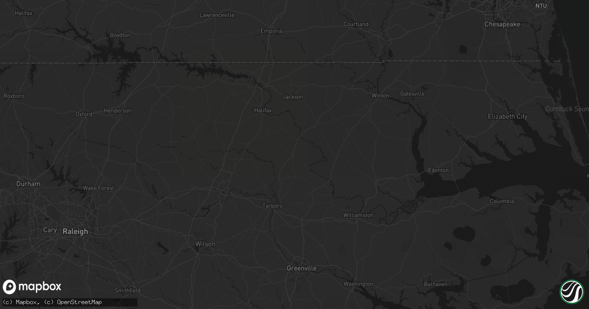 Hail map in Scotland Neck, NC on July 6, 2026