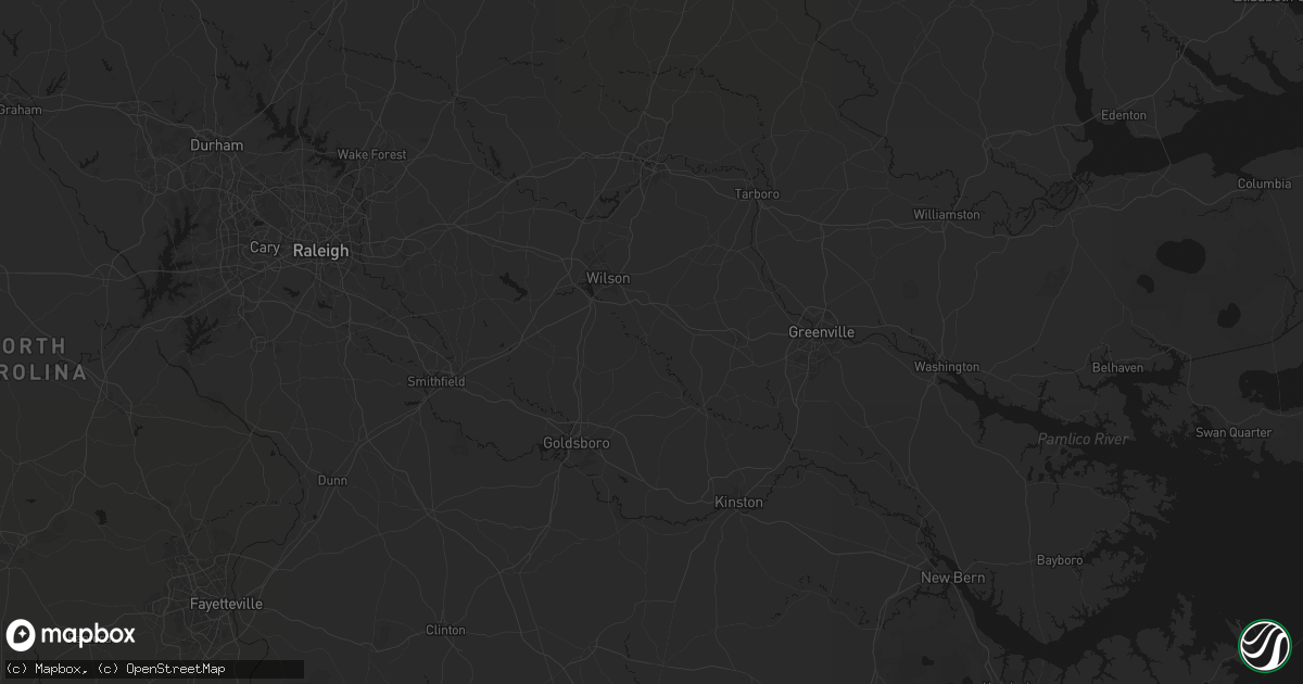 Hail map in Stantonsburg, NC on July 6, 2026