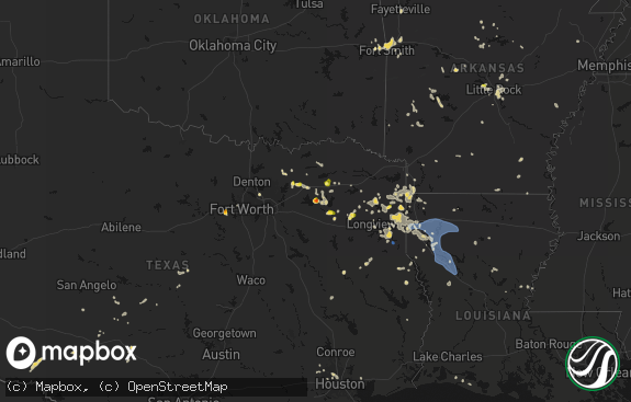 Hail map preview on 07-06-2026