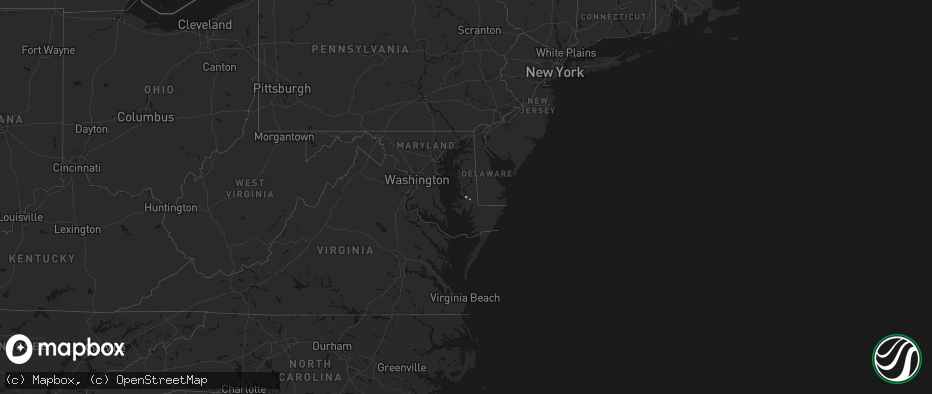 Hail map on July 6, 2026