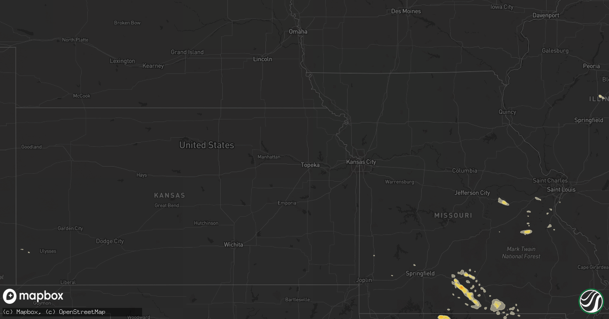 Hail map on July 7, 2011