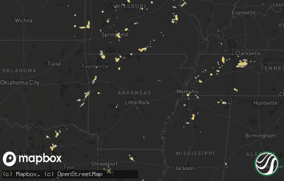 Hail map preview on 07-07-2012