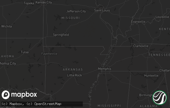 Hail map preview on 07-07-2013