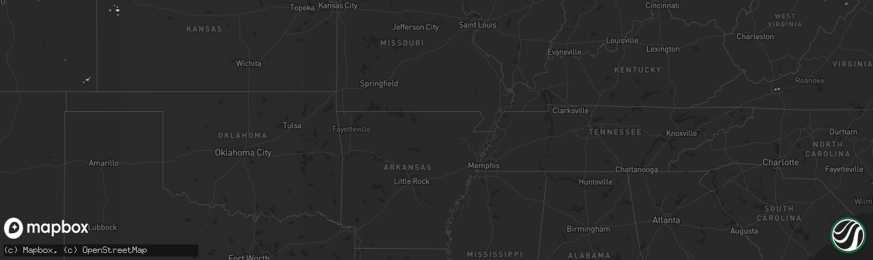 Hail map on July 7, 2013