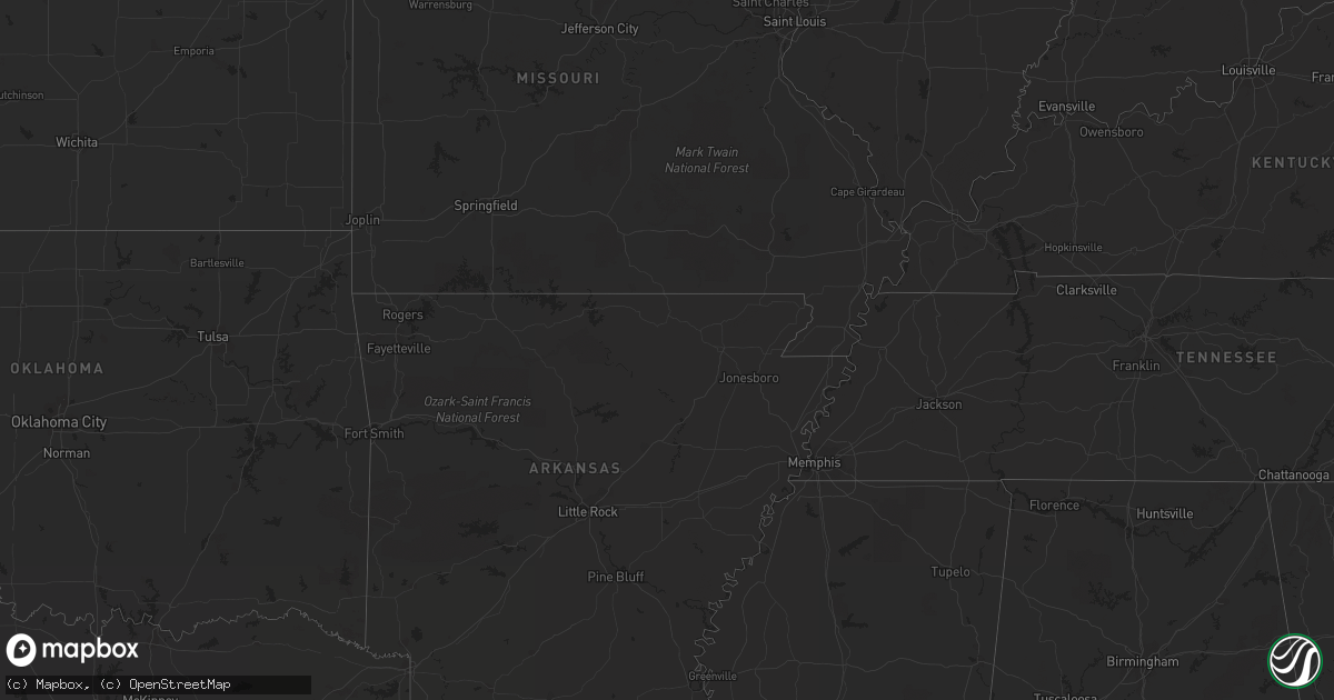 Hail map on July 7, 2013