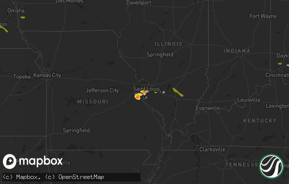 Hail map preview on 07-07-2014