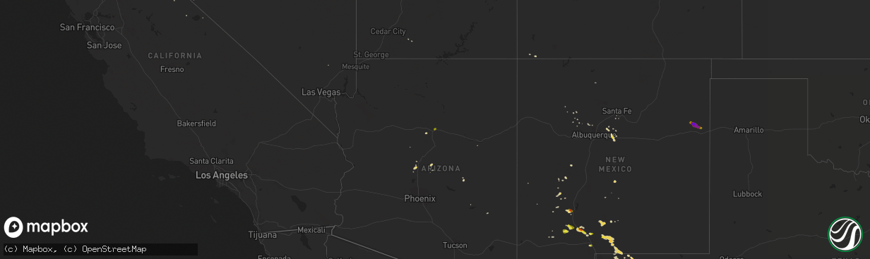 Hail map on July 7, 2015