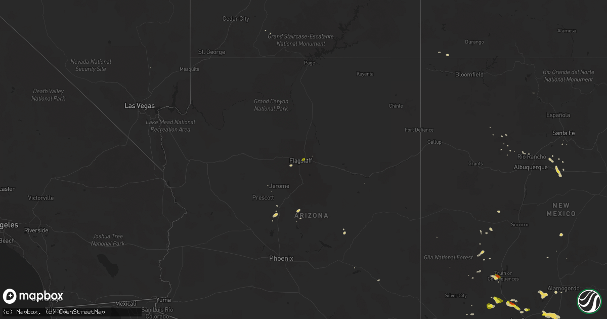 Hail map on July 7, 2015