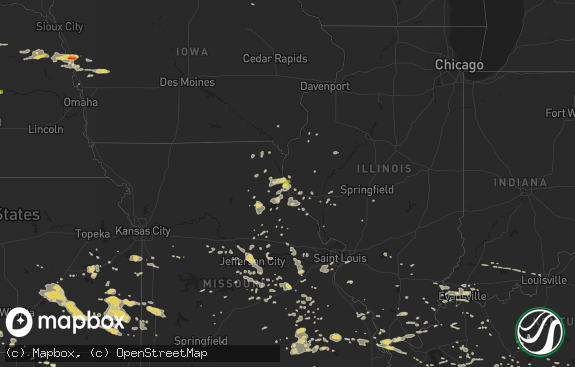 Hail map preview on 07-07-2016