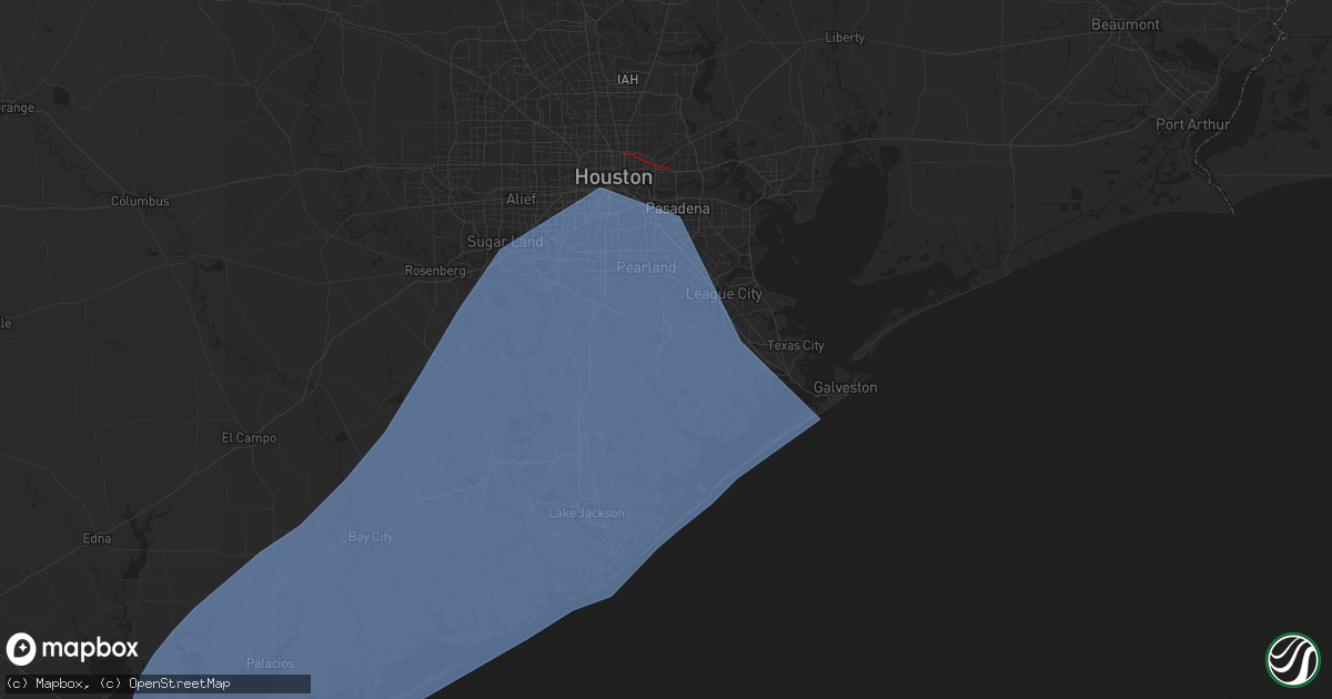 Hail map in Alvin, TX on July 7, 2024