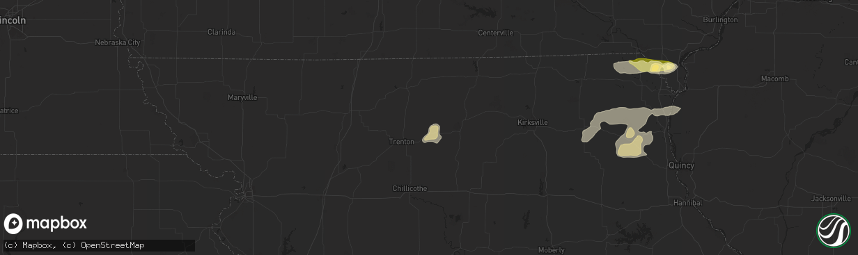 Hail map in Galt, MO on July 7, 2024