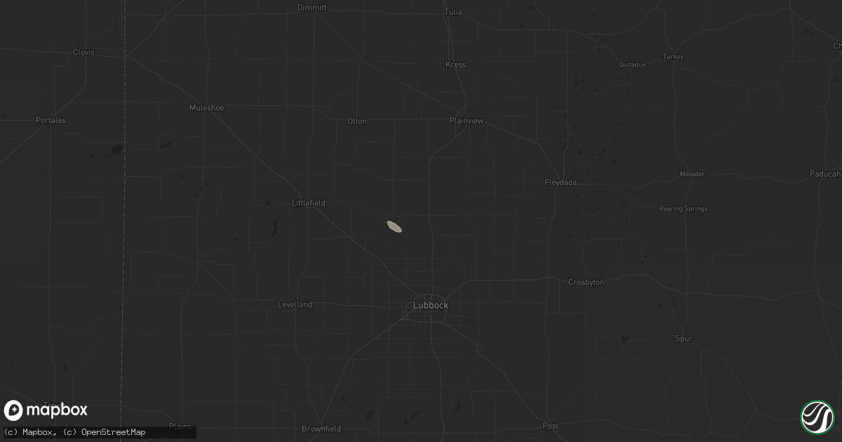 Hail map in Abernathy, TX on July 7, 2025