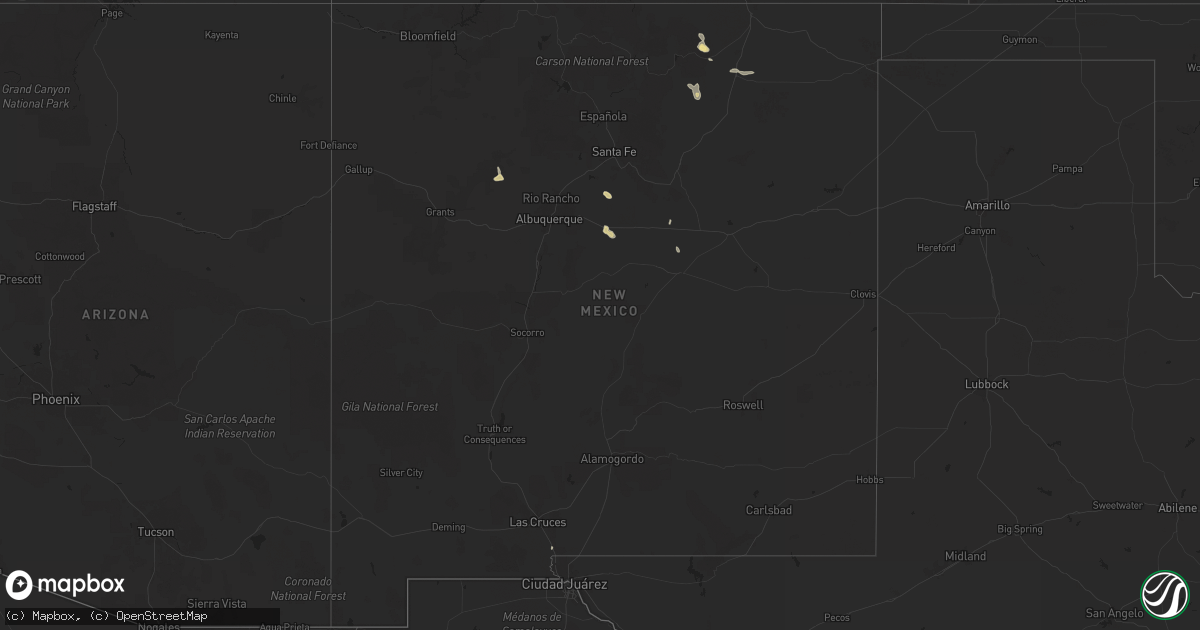 Hail Map in New Mexico on July - Sales Meta 