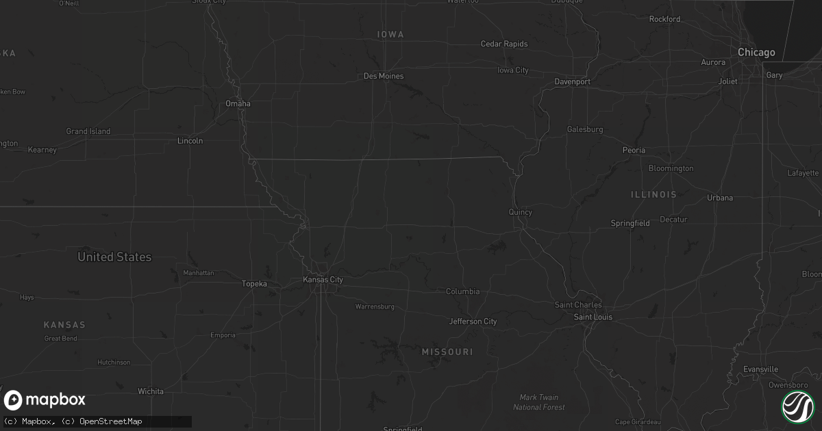 Hail map on July 8, 2011