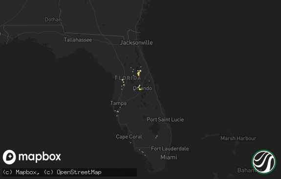 Hail map preview on 07-08-2012