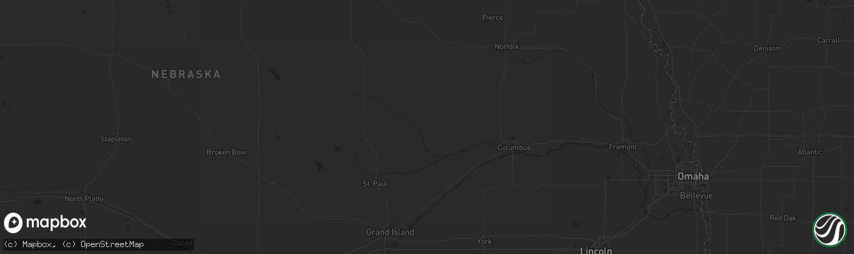 Hail map in Fort Benton, MT on July 8, 2013