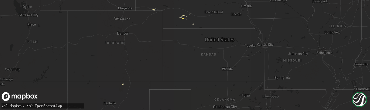 Hail map in Ohio on July 8, 2013