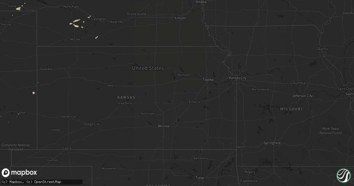 Hail map on July 8, 2013