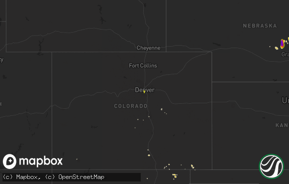 Hail map preview on 07-08-2017