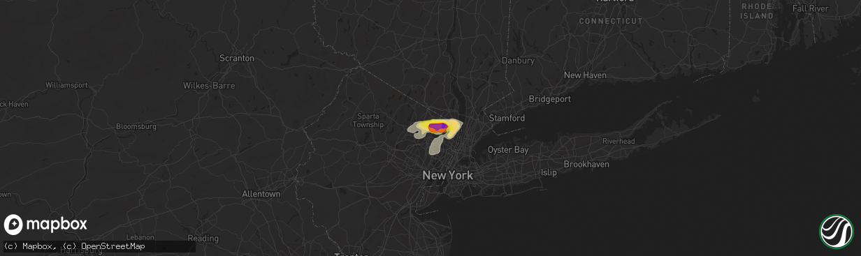 Hail map in Midland Park, NJ on July 8, 2021