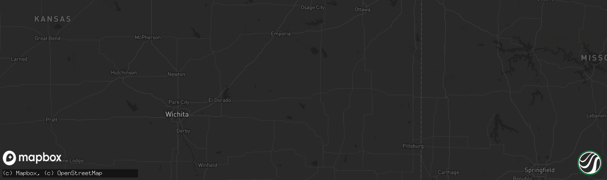 Hail map in Lone Tree, CO on July 8, 2023