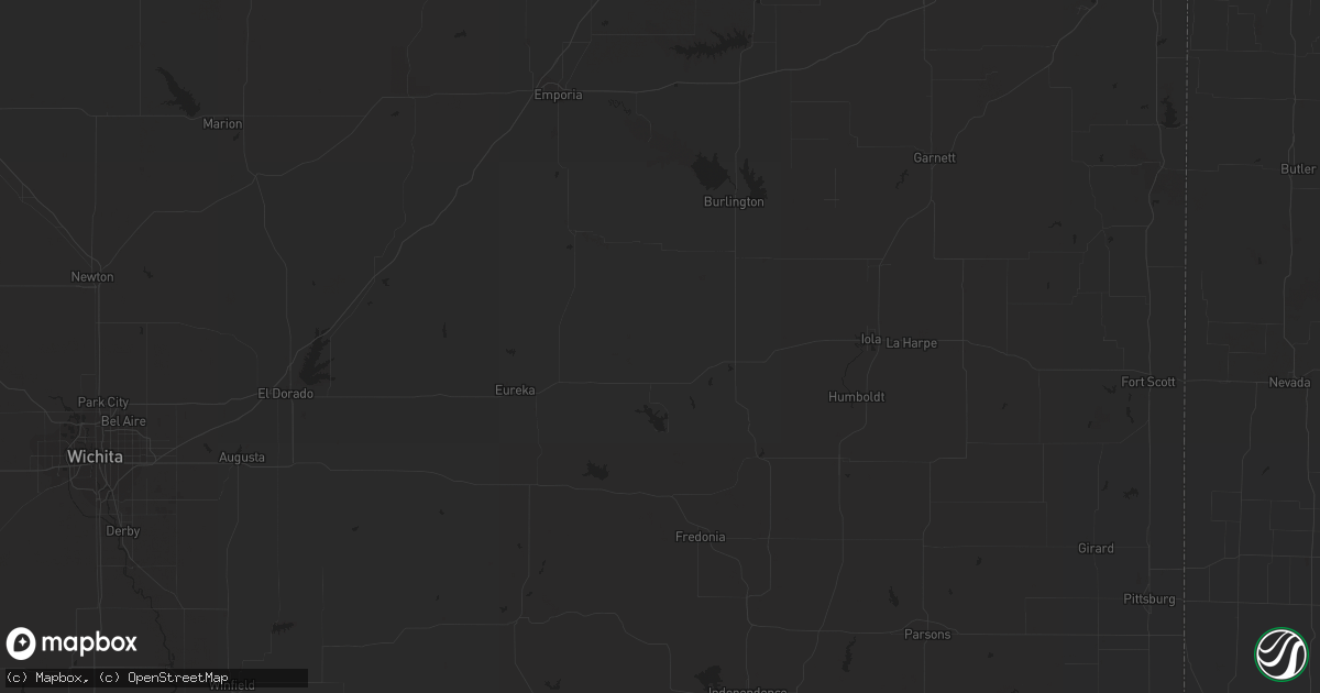 Hail map in Lone Tree, CO on July 8, 2023