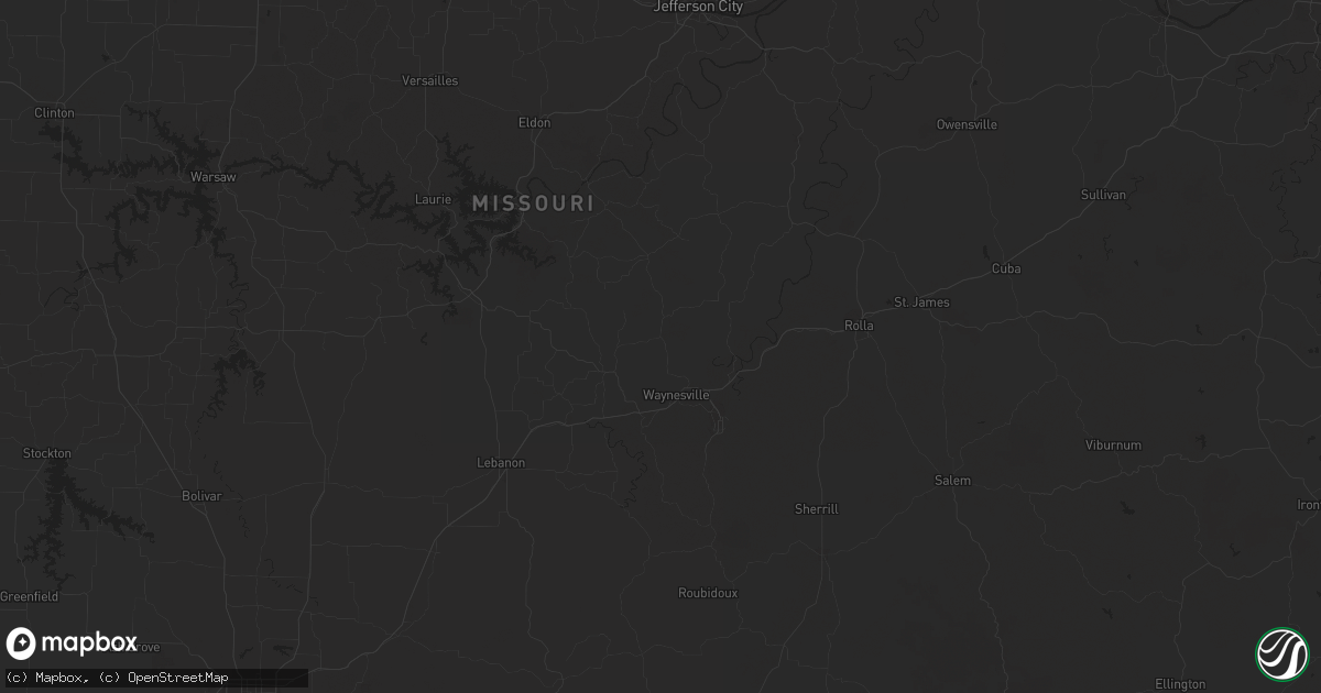 Hail map in Nashville, TN on July 8, 2023