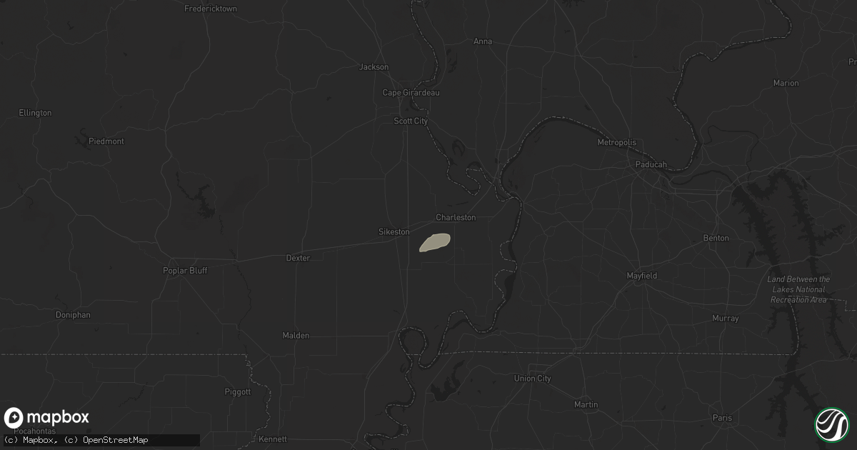 Hail map in Bertrand, MO on July 8, 2024