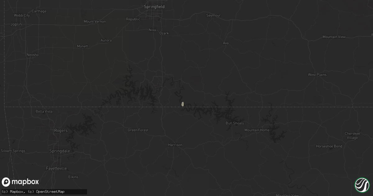 Hail map in Cedarcreek, MO on July 8, 2024