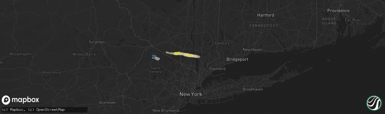 Hail map in West Haverstraw, NY on July 8, 2025