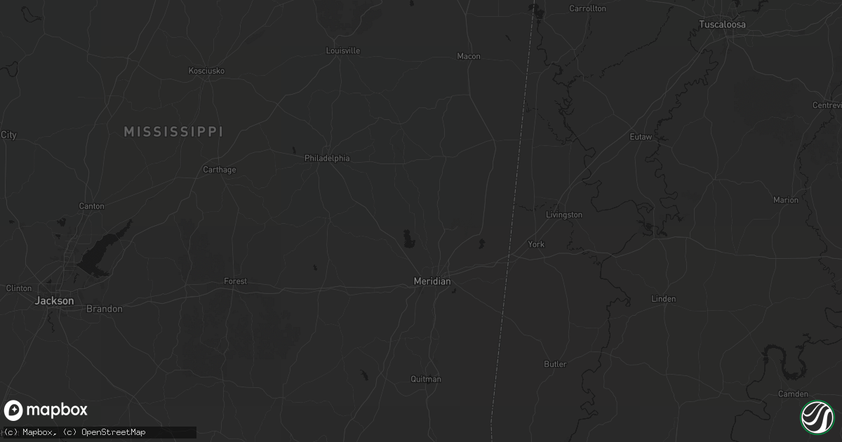 Hail map in Bailey, MS on July 8, 2026