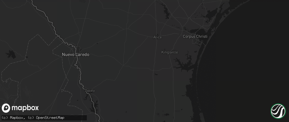 Hail map in Concepcion, TX on July 8, 2026