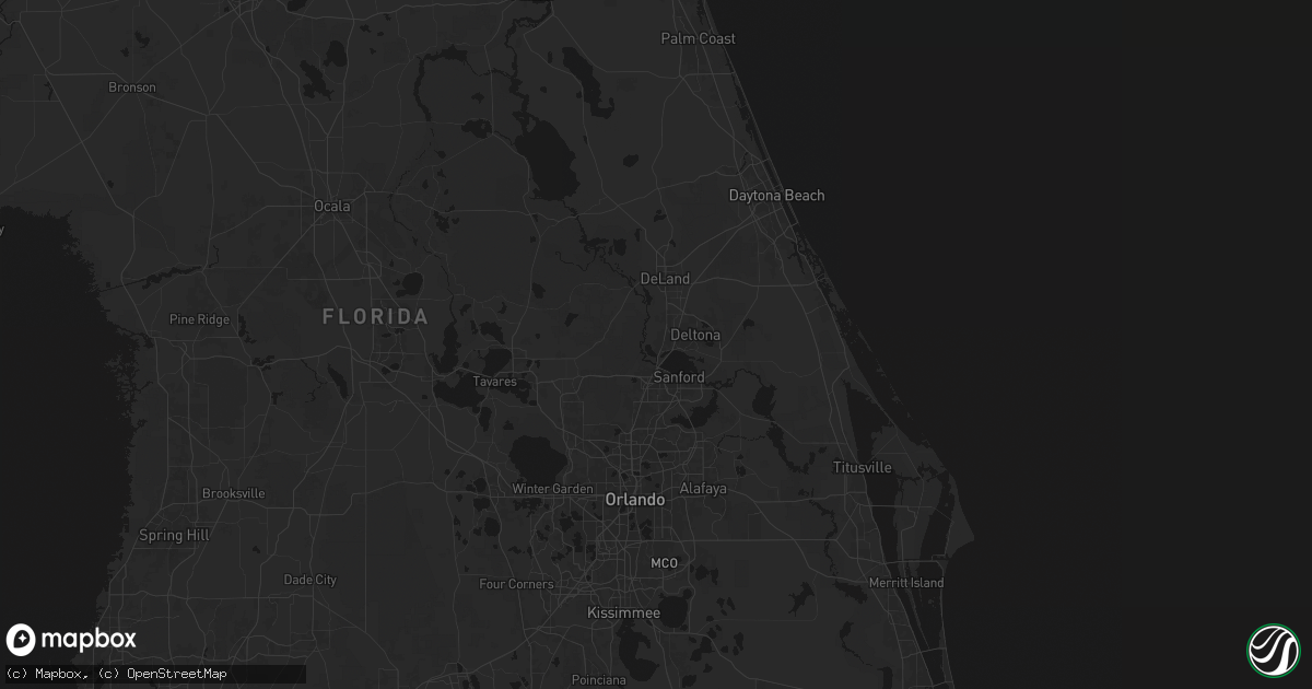 Hail map in Debary, FL on July 8, 2026