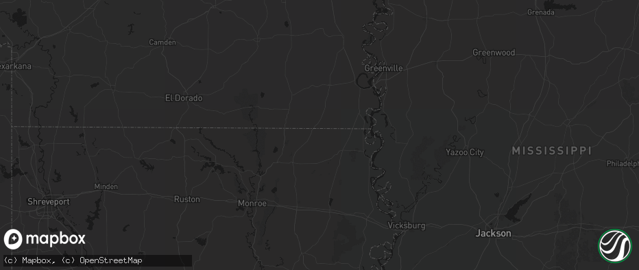 Hail map in Jones, LA on July 8, 2026