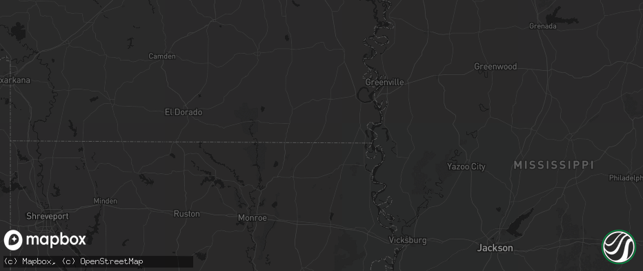 Hail map in Wilmot, AR on July 8, 2026