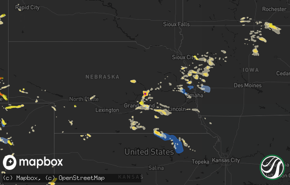 Hail map preview on 07-08-2026