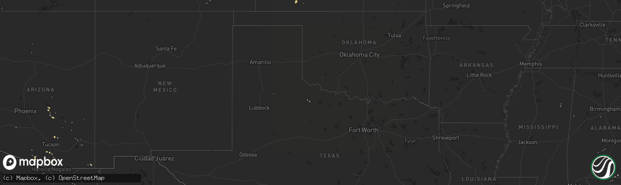 Hail map on July 9, 2011