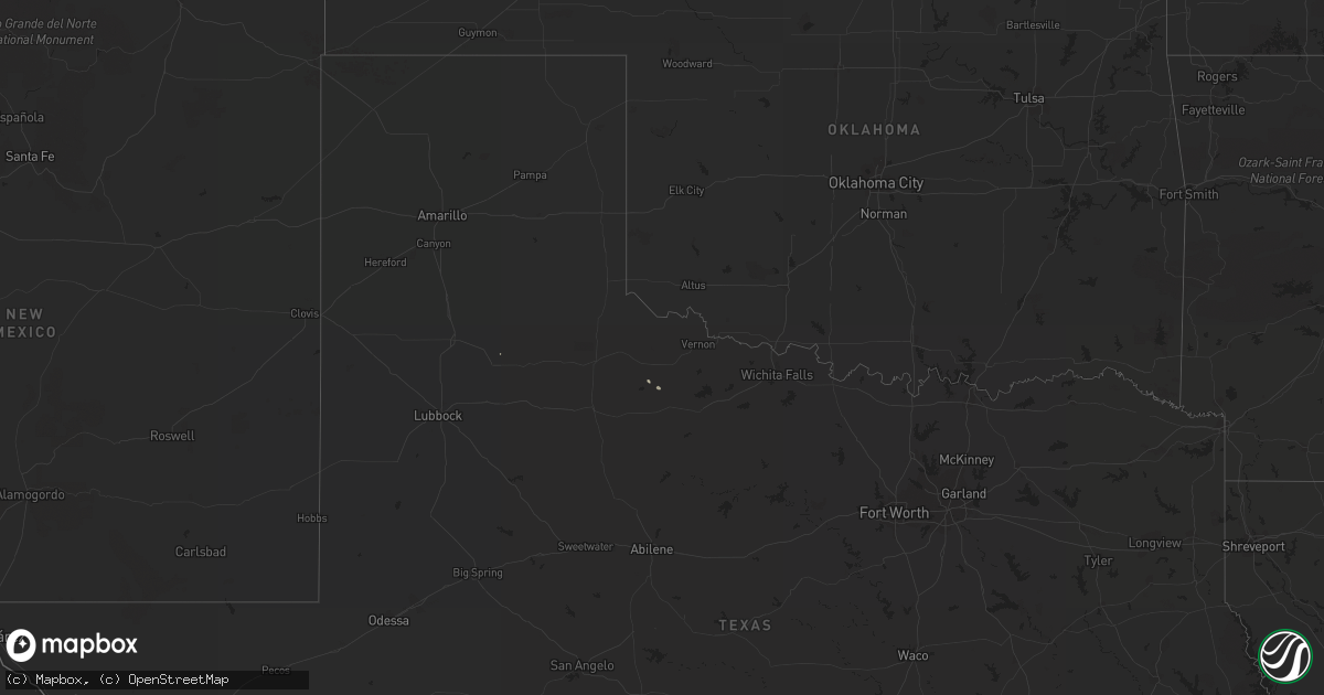 Hail map on July 9, 2011
