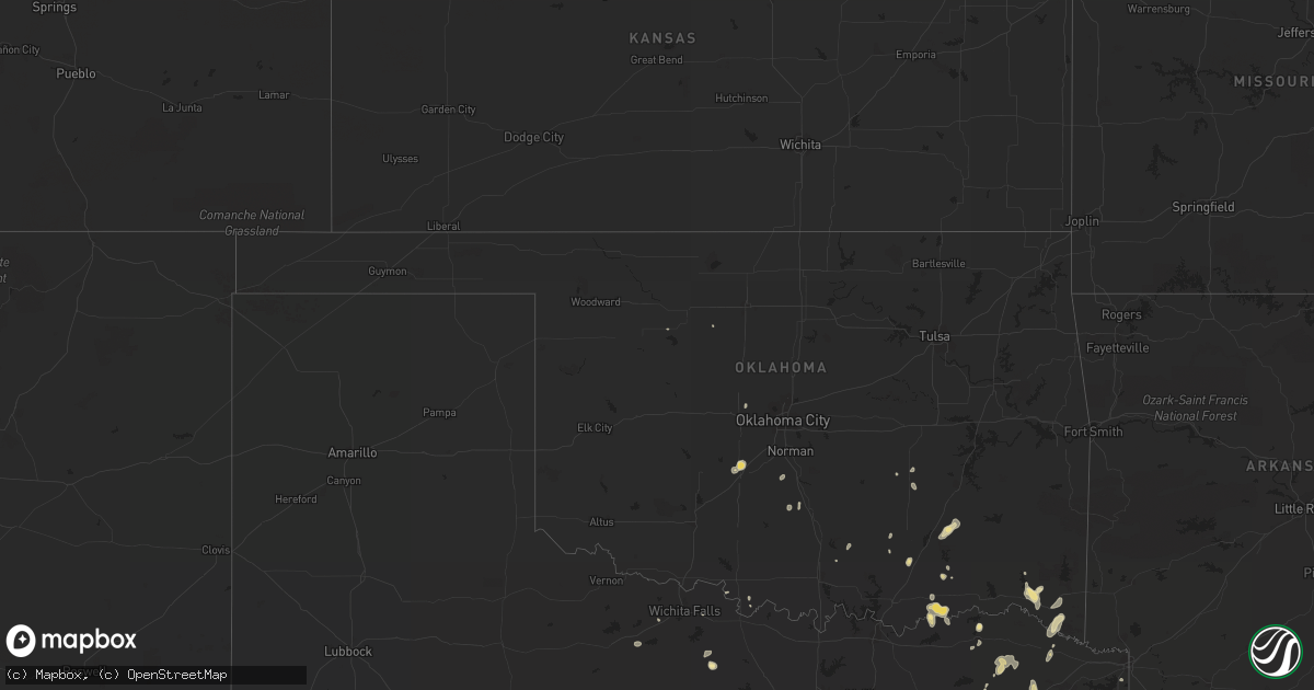 Hail map in Georgia on July 9, 2012