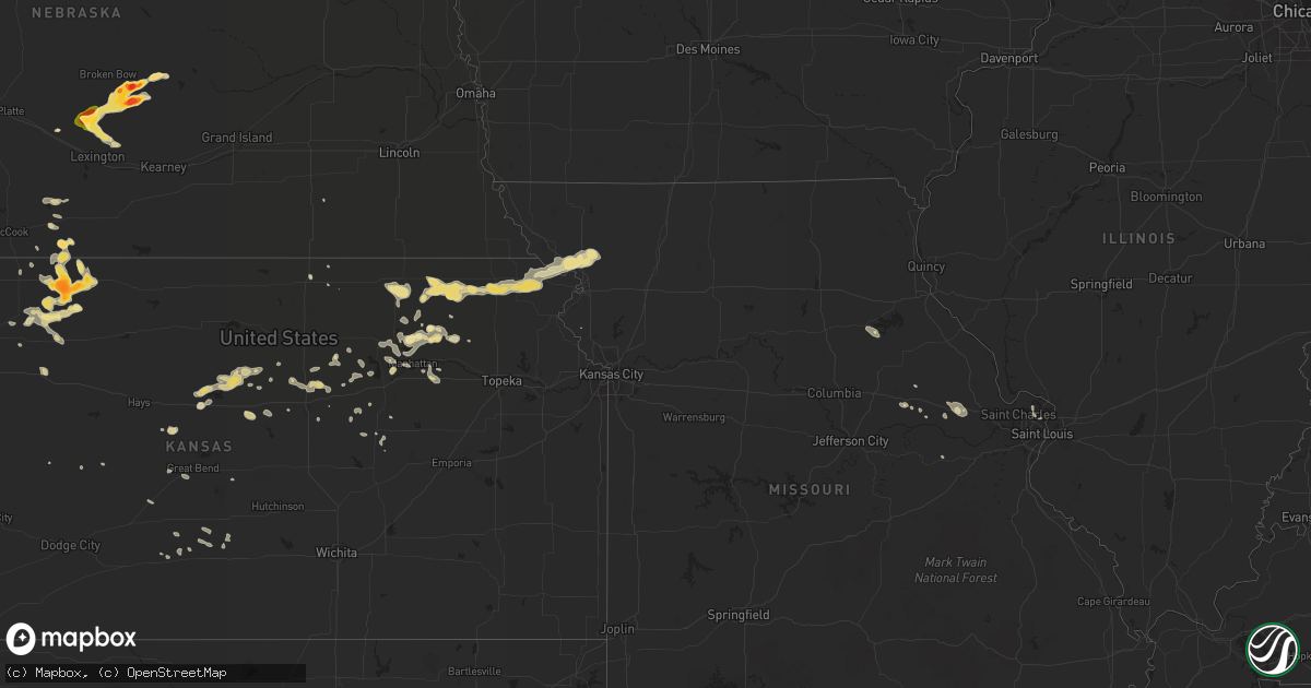 Hail map in Ohio on July 9, 2013
