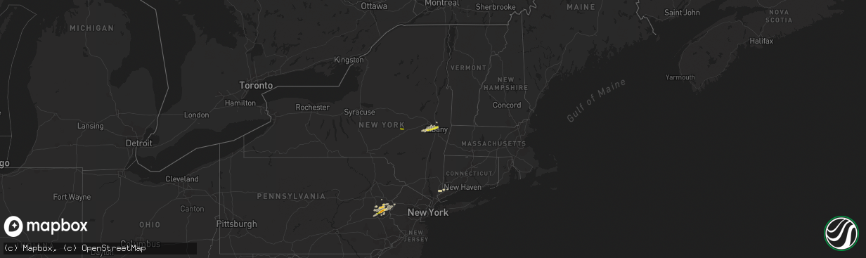 Hail map on July 9, 2014