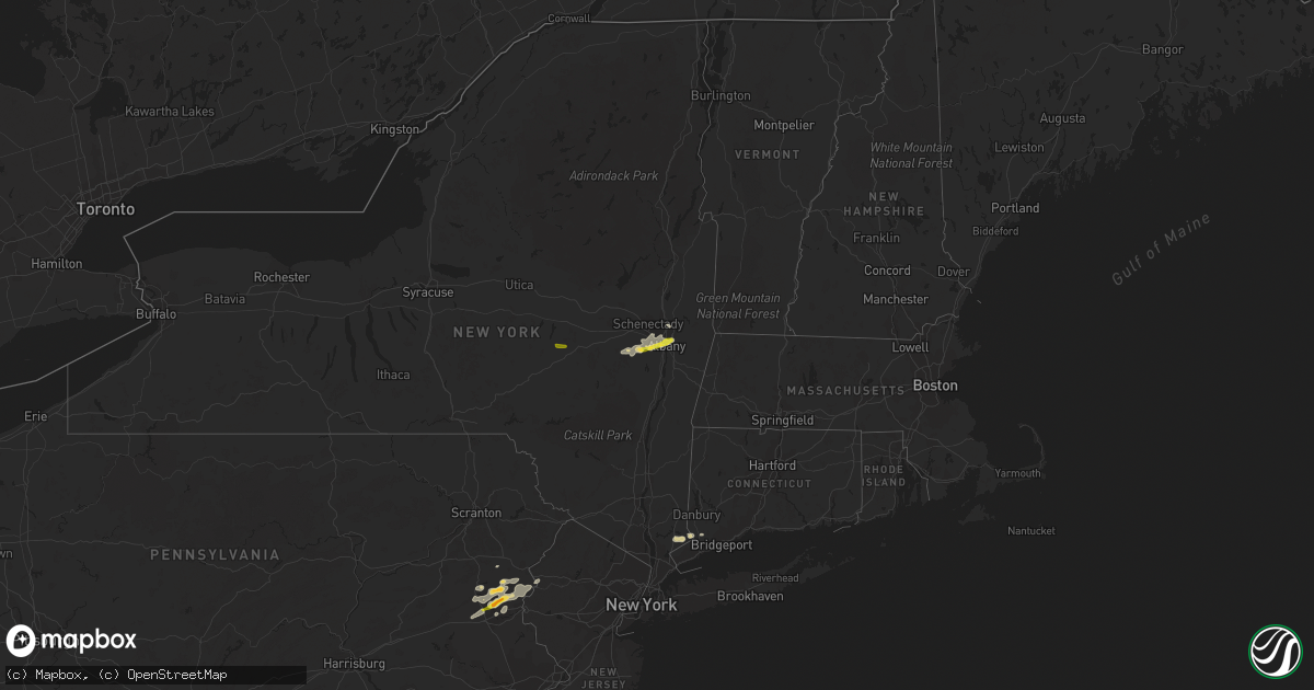 Hail map on July 9, 2014