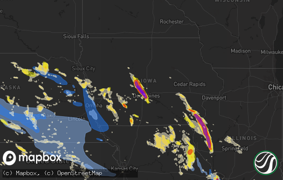 Hail map preview on 07-09-2021