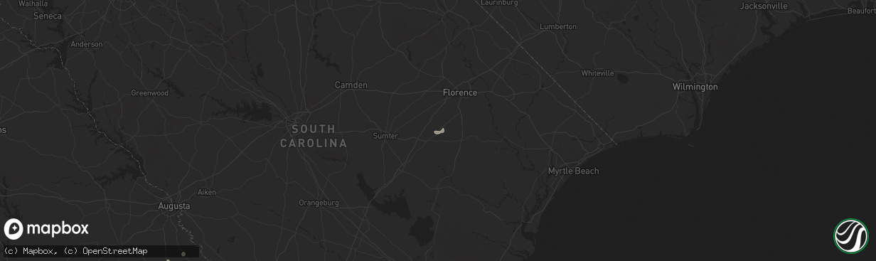 Hail map in Olanta, SC on July 9, 2025