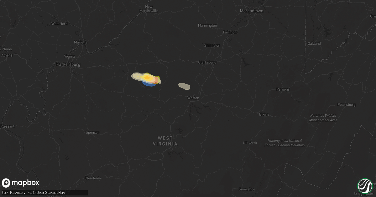 Hail Map in Weston WV on July - Sales Meta 